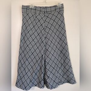 Black and White Plaid Skirt